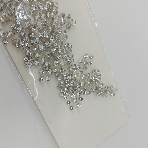 Wedding Headband Rhinestones Headpiece Ballet Love Bride Hair - Picture 11 of 12